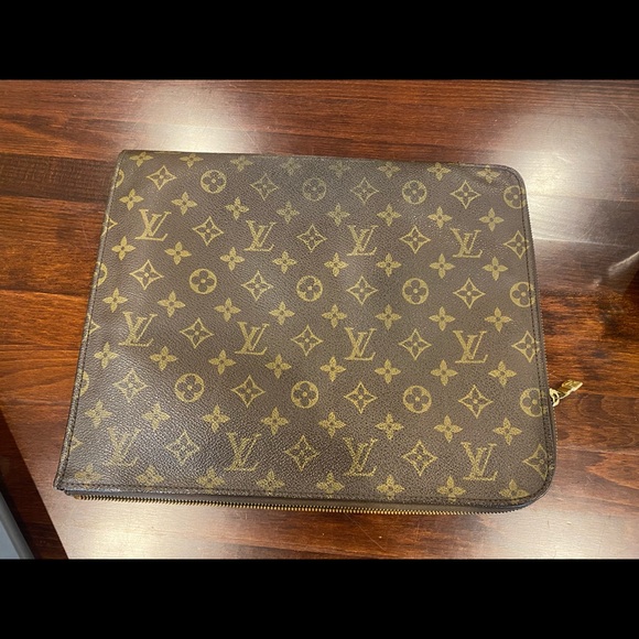 Authentic Vintage Louis Vuitton Monogram Clutch/iPad Pro/Laptop Bag - Picture 2 of 7
